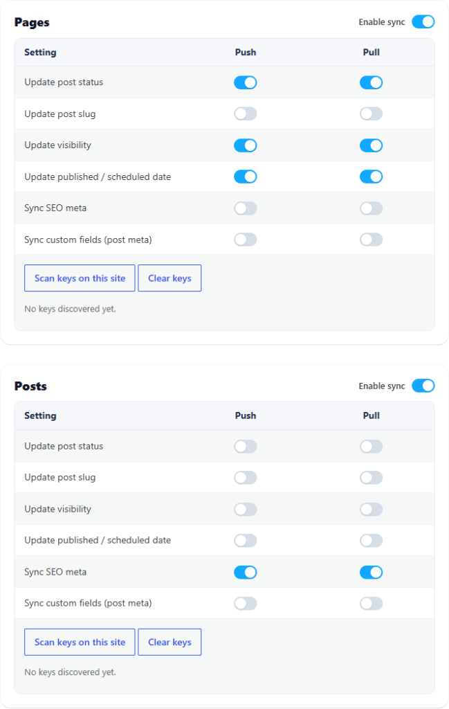 SirSync Syncing Controls